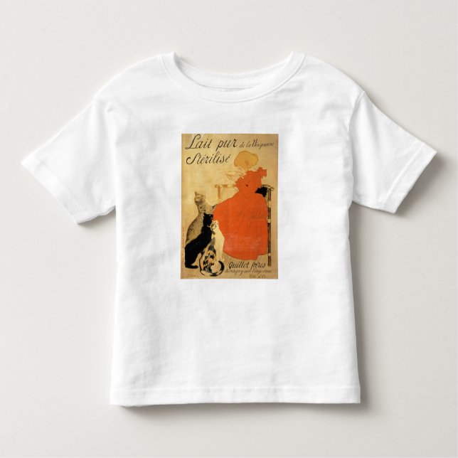 Camiseta Infantil "Leite Sterilized puro do La Vingeanne", 1894 (co (Frente)