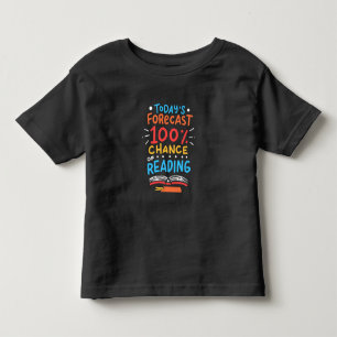 Camiseta Infantil Leitura - 100% de probabilidade de leitura