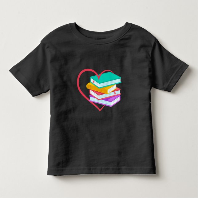 Camiseta Infantil  Leitura de Cute do Leitor de Livretes do Book Lov (Frente)