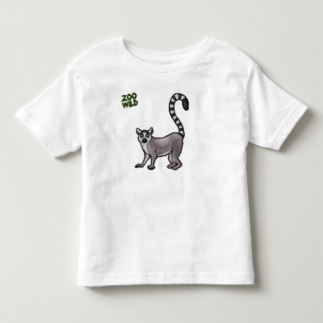 Camiseta Infantil Lemur atado anel (Frente)