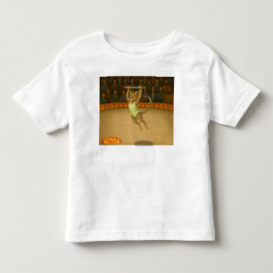 Camiseta Infantil Lena artista de trapézio leopardo