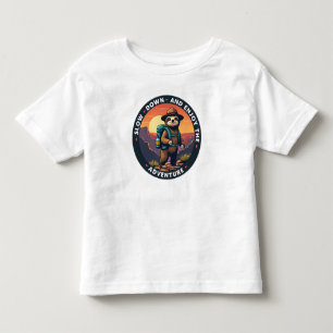 Camiseta Infantil Lenta e desfruta da aventura