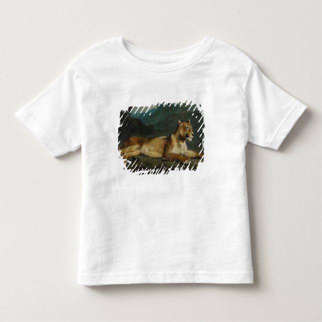 Camiseta Infantil Leoa que reclina, c.1855 (óleo no painel) (Frente)