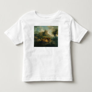 Camiseta Infantil Leopardos de George Stubbs no jogo, c.1763-8