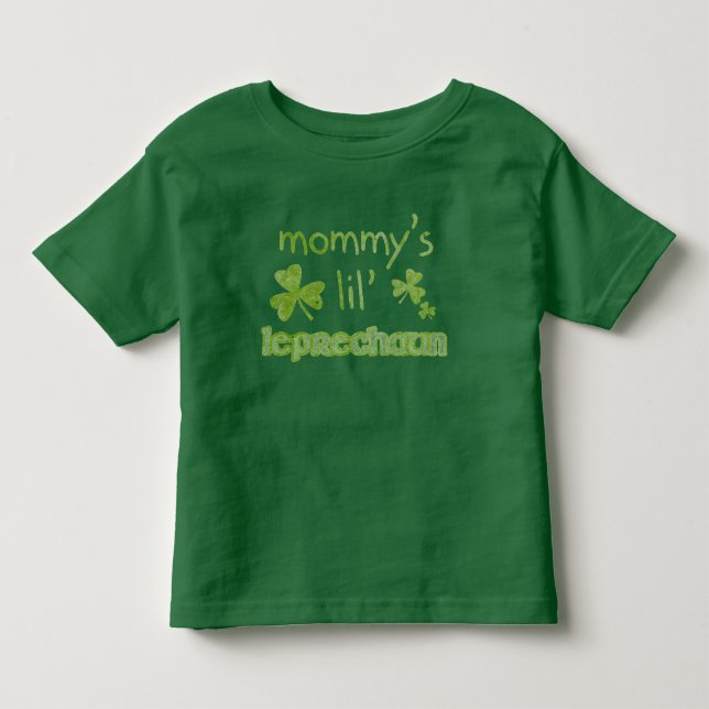 Camiseta Infantil Leprechaun, Mamãe (Frente)