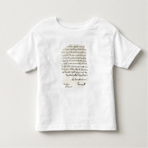 Camiseta Infantil Letra de George mim a Charles VI