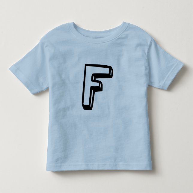 Camiseta Infantil Letra F (Frente)