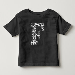 Camiseta Infantil Letra F do avião