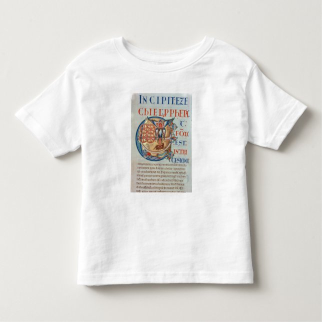 Camiseta Infantil Letra inicial "E" e factum est (Frente)