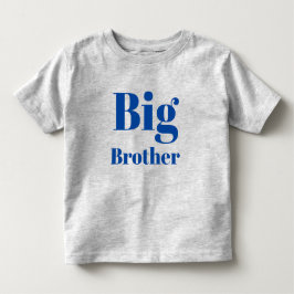 Camiseta Infantil Letras Azuis do Big Brother