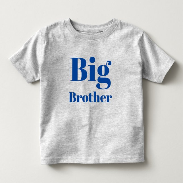 Camiseta Infantil Letras Azuis do Big Brother (Frente)