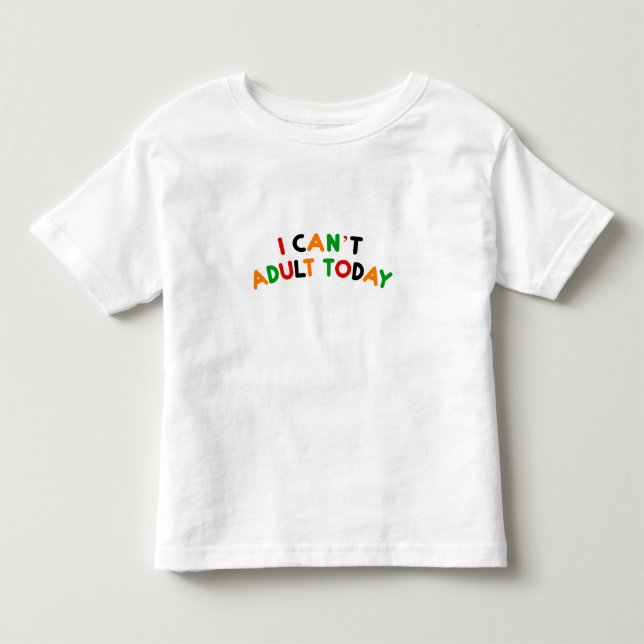 Camiseta Infantil Letreado Colorido Divertido (Frente)