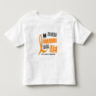 Camiseta Infantil Leucemia eu visto a laranja para MIM 37