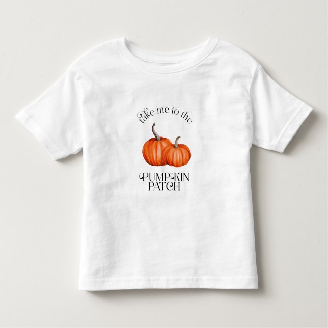 Camiseta Infantil Leva-Me Ao Pumpkin Patch Fall (Frente)