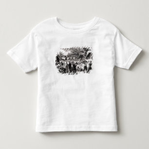 Camiseta Infantil Levando fora o ferido após o Antietam