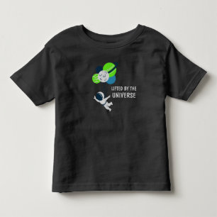 Camiseta Infantil Levantado pelo balão do Astronauta Universo