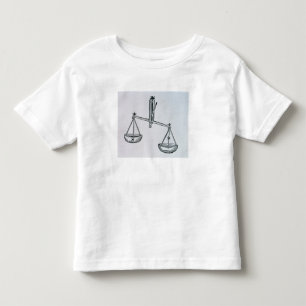 Camiseta Infantil Libra (as escalas) uma ilustração 'do Poeti