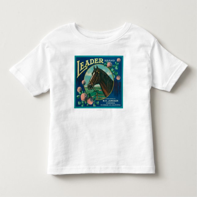 Camiseta Infantil Líder LabelCorona alaranjado, CA (Frente)