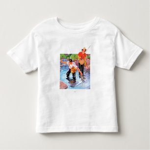 Camiseta Infantil Ligando um Peixe por R.J. Cavaliere