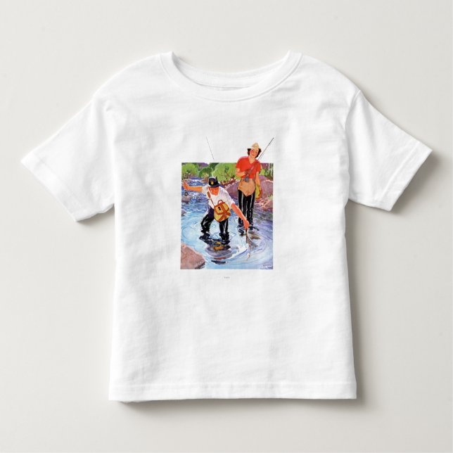 Camiseta Infantil Ligando um Peixe por R.J. Cavaliere (Frente)