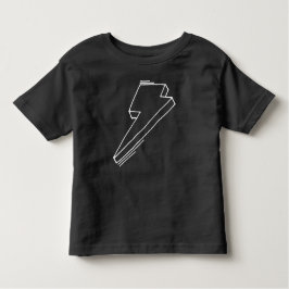 Camiseta Infantil Lightning Bolt Toddler T-Shirt Black