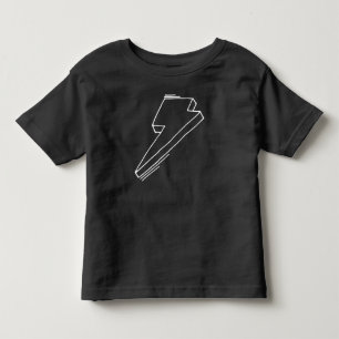 Camiseta Infantil Lightning Bolt Toddler T-Shirt Black