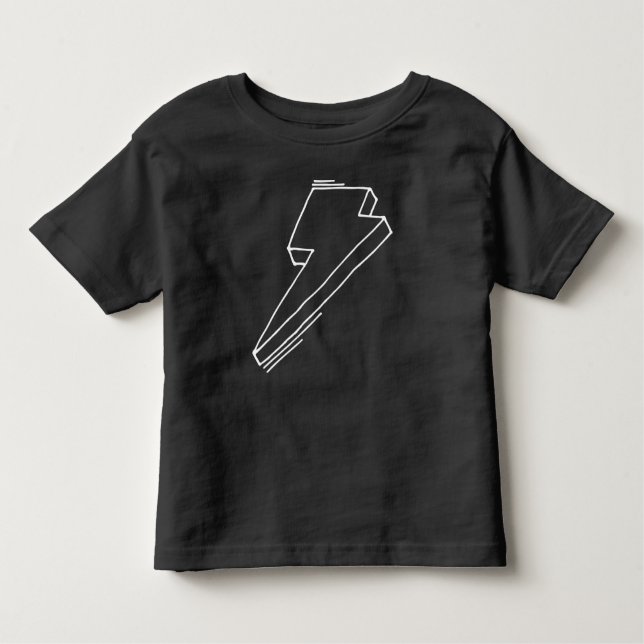 Camiseta Infantil Lightning Bolt Toddler T-Shirt Black (Frente)
