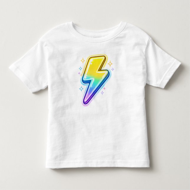 Camiseta Infantil Lightning Bolt Y2K Toddler T-Shirt (Frente)