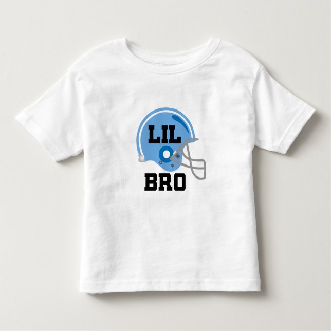 Camiseta Infantil Lil Bro Futebol Helmet Idea (Frente)