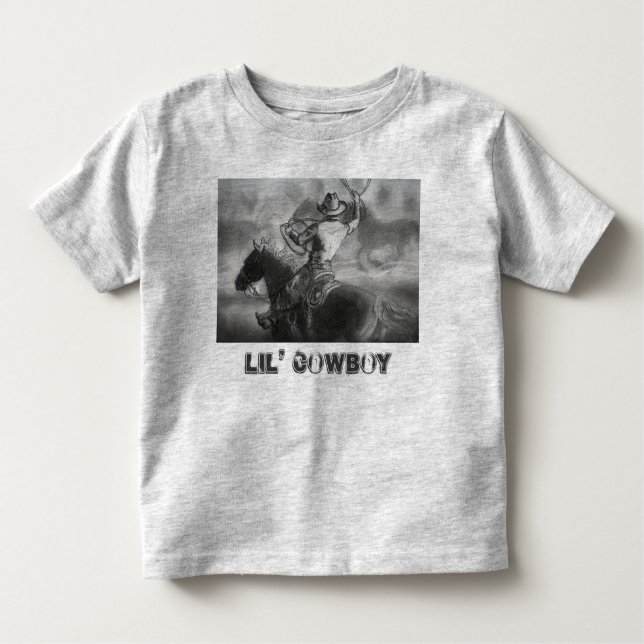Camiseta Infantil "Lil' Cowboy" Toddler T-Shirt (Frente)