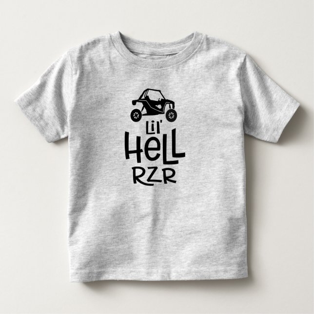 Camiseta Infantil Lil' Hell RZR Raiser Badass SxS Toddler T-Shirt (Frente)