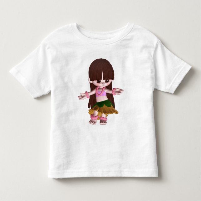 Camiseta Infantil Lil Hula Girl Tee 02 (Frente)