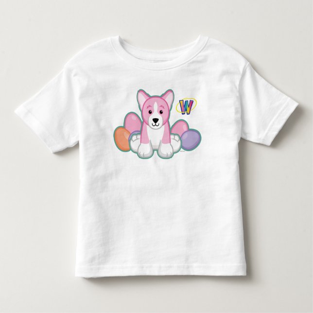 Camiseta Infantil Lil Primavera Corgi Pattern (Frente)