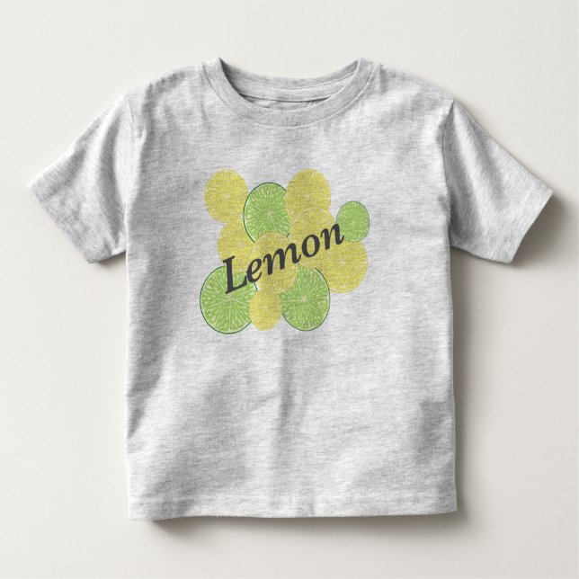 Camiseta Infantil Limão e Limão Citrus Duo - Desenho fresco de Fruta (Frente)