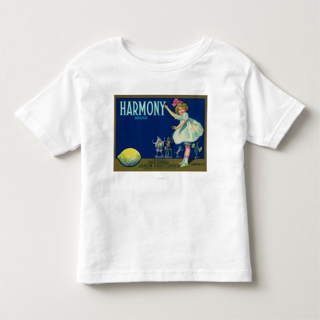 Camiseta Infantil Limão LabelSan Dimas da harmonia, CA (Frente)