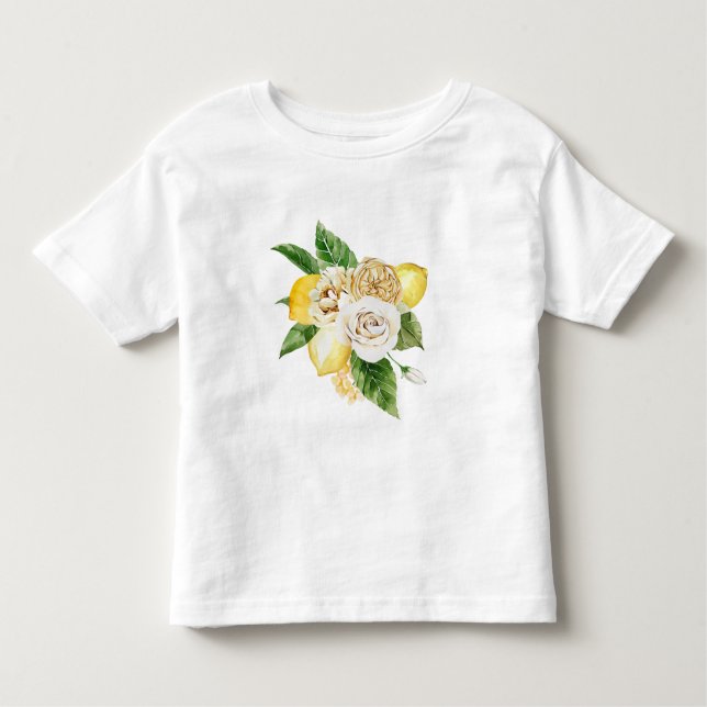 Camiseta Infantil Limões e rosas (Frente)