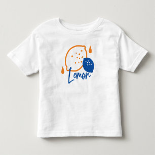 Camiseta Infantil Limon Line Art minimalista - Fruta moderna de citr