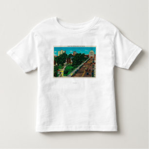 Camiseta Infantil Lincoln Park que mostra a biblioteca & a câmara