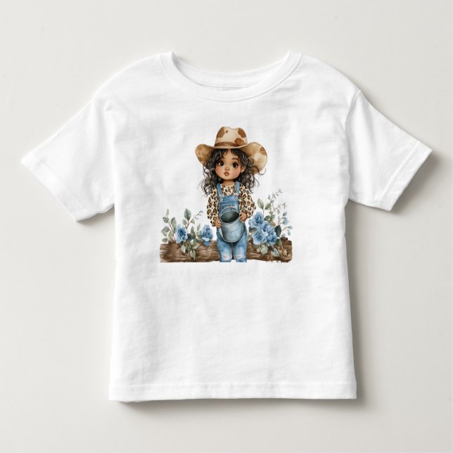 Camiseta Infantil Linda Caubói De Ganga 3  (Frente)