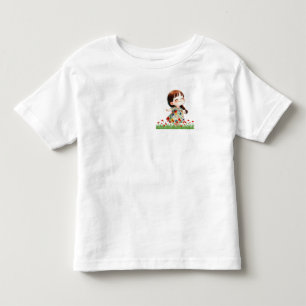 Camiseta Infantil Linda Menina em Campo de Flores Kids'