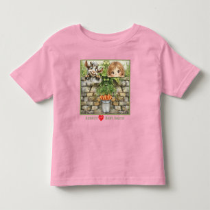 Camiseta Infantil Linda Menina Espiando e Linda Cabra Espiando