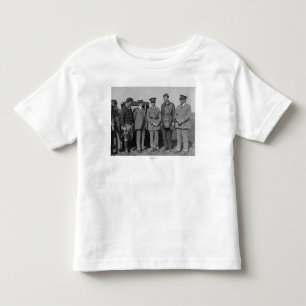 Camiseta Infantil Lindbergh e Wright na fotografia do campo de