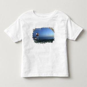 Camiseta Infantil lindesnes fyr, ponto mais meridional da noruega