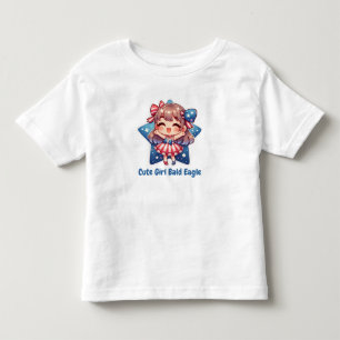 Camiseta Infantil Lindinha Patriótica – Águia Careca Bebê com Laço M