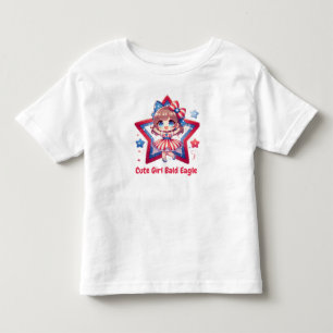 Camiseta Infantil Lindinha Patriótica – Águia Careca Bebê com Laço M