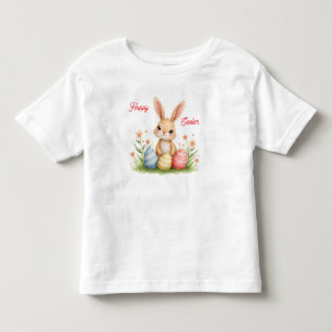 Camiseta Infantil Lindo Coelho de Páscoa Bonito Coleção Popular