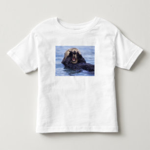 Camiseta Infantil Lindo Lontra Marinha   Alasca, EUA