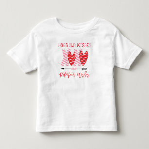 Camiseta Infantil Lindo XOXO Abraços e Beijos do Dia dos Namorados