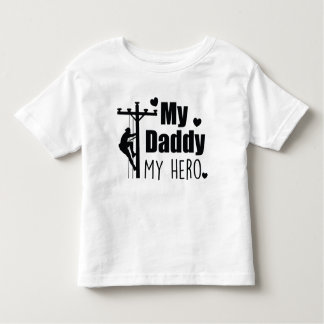 Camiseta Infantil Lineman Electric My Daddy My Hero