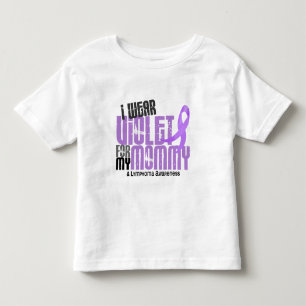 Camiseta Infantil Linfoma de Hodgkins eu visto a violeta para minhas